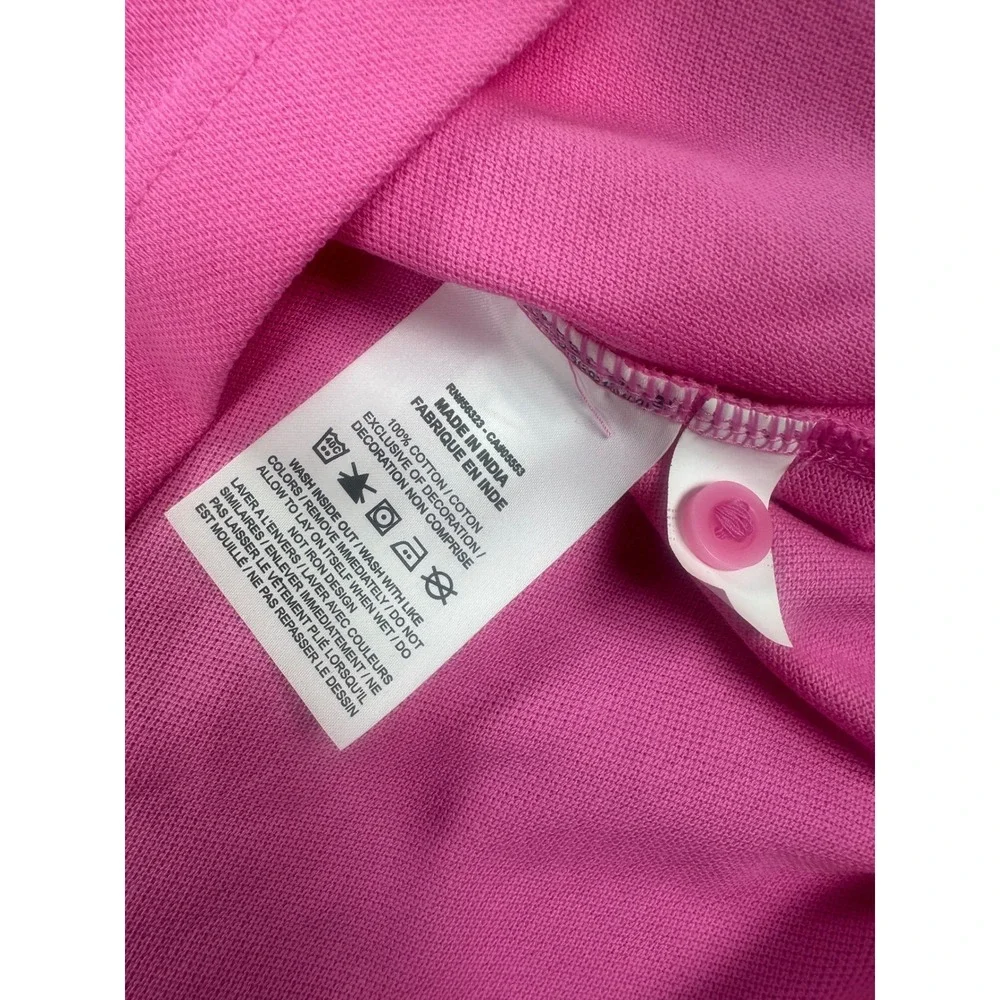 Nike Mens Polo Shirt Pink Cotton Blend Casual Everyday Top Large New‎ Preppy LG
